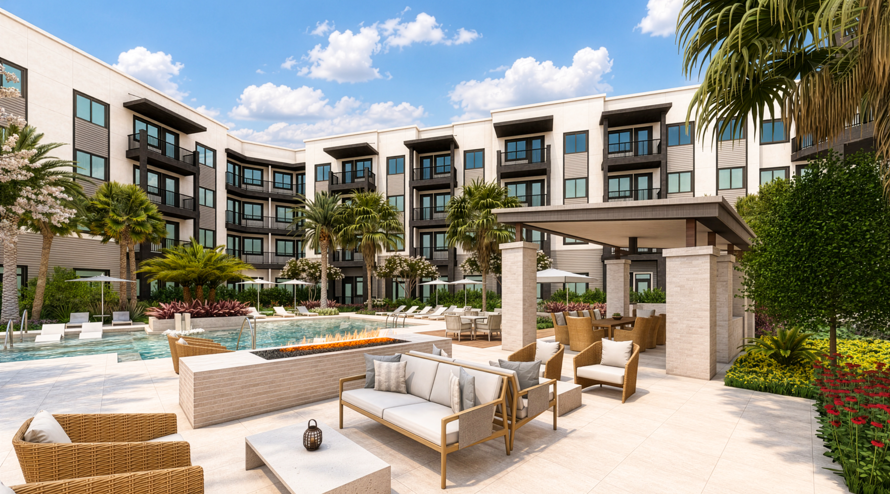 Outdoor Pool & Seating